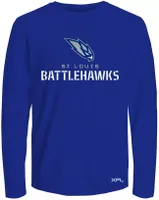 St. Louis Battlehawks Men's 2nd Flat Royal Long Sleeve T-Shirt