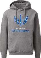 St. Louis Battlehawks Men's Lockup Logo Grey Hoodie