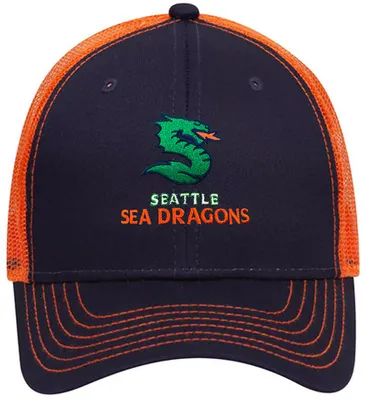 Seattle Sea Dragons Men's Adjustable Trucker Hat