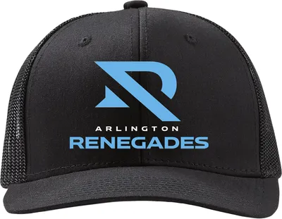 Arlington Renegades Men's Black Adjustable Trucker Hat
