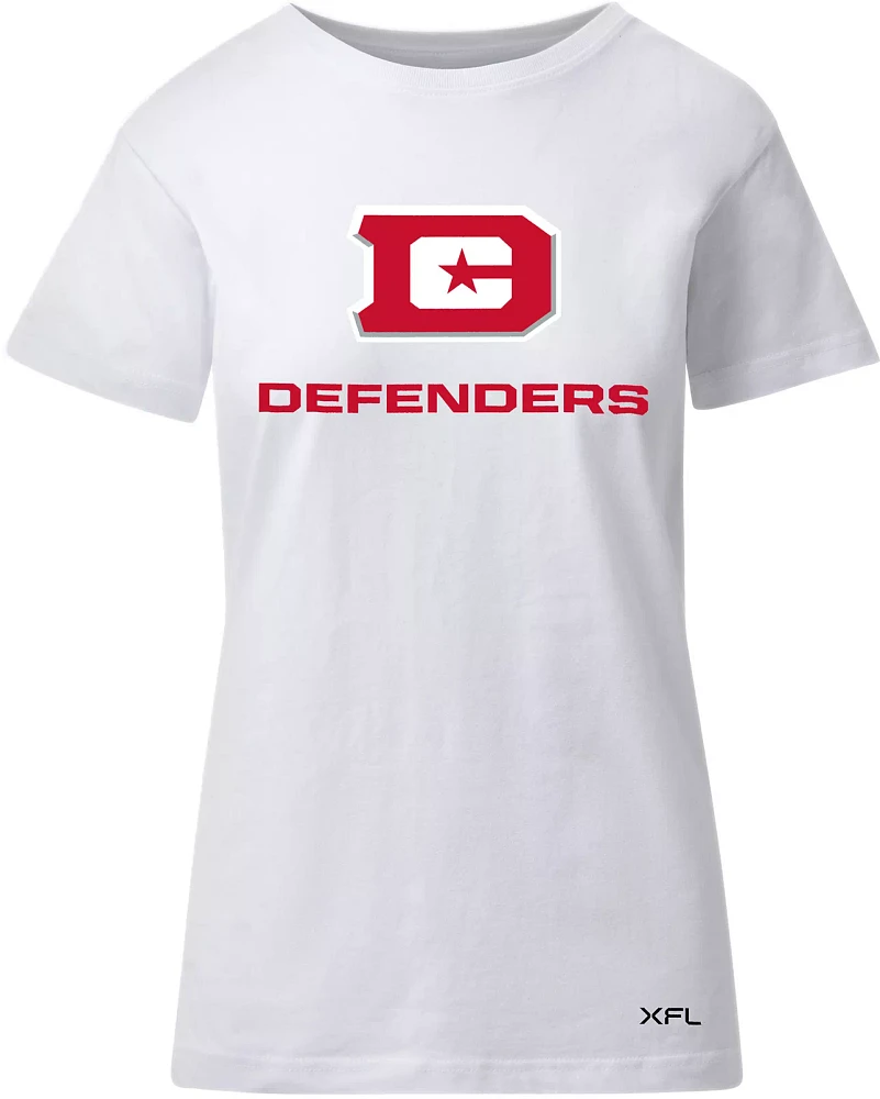 D.C. Defenders Women's Lockup Logo White T-Shirt