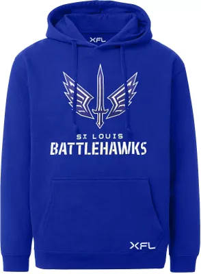 St. Louis Battlehawks Youth Lockup Logo Hoodie