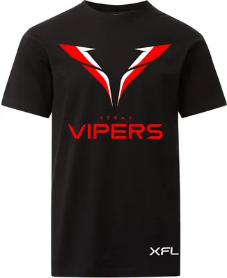 Vegas Vipers Youth Lockup Logo Black T-Shirt