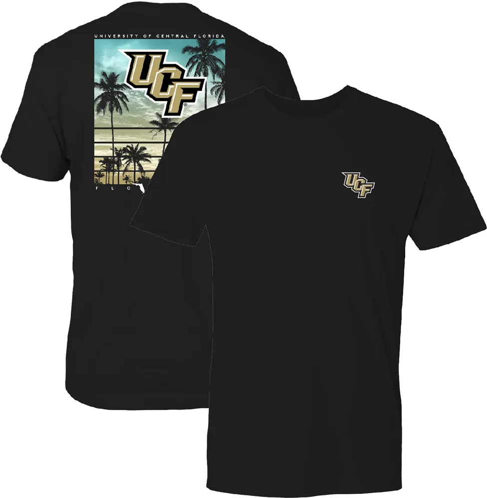 FloGrown Men's UCF Knights Black Sunset Post T-Shirt