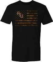 FloGrown Men's Florida State Seminoles Black Camo Flag T-Shirt