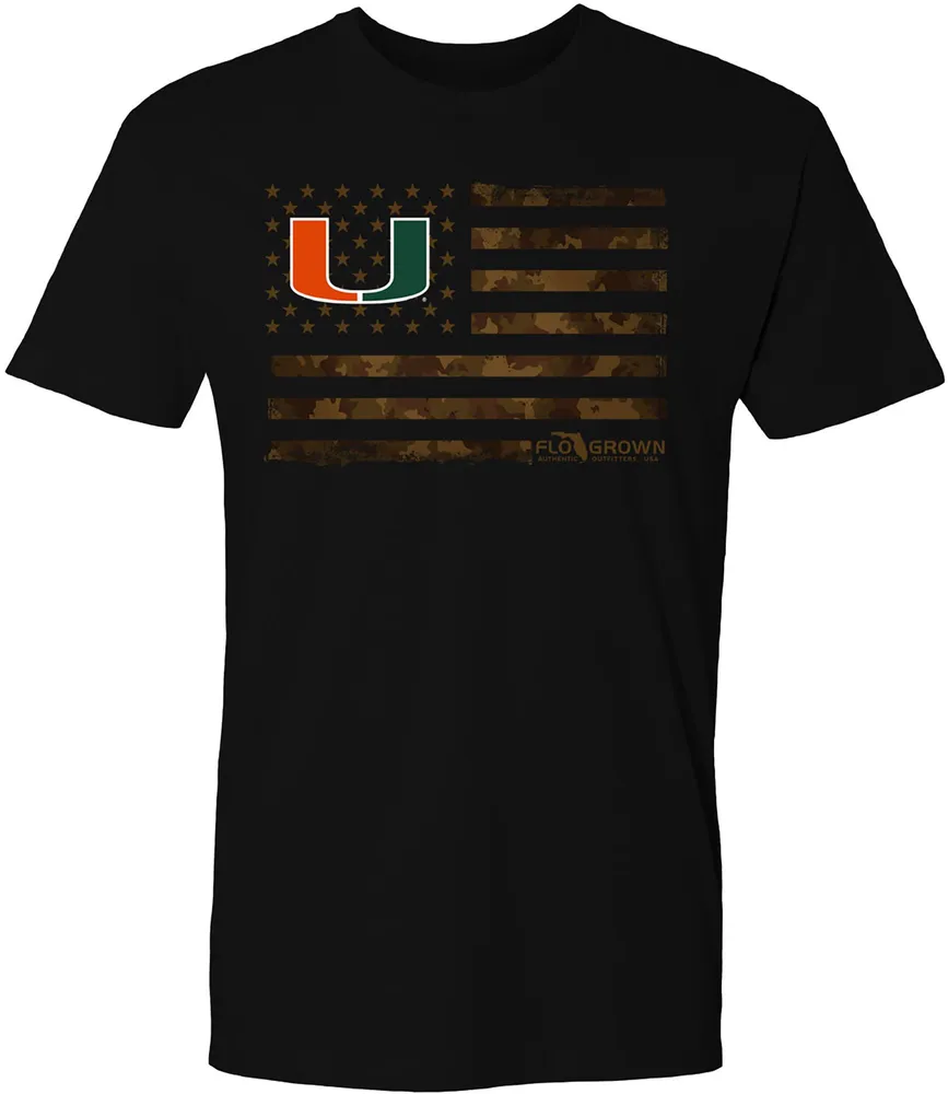 FloGrown Men's Miami Hurricanes Black Mini Composite Football