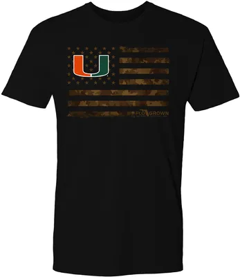 FloGrown Men's Miami Hurricanes Black Mini Composite Football