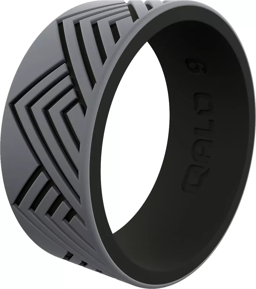 Qalo Men's Mountain Strata Silicone Ring