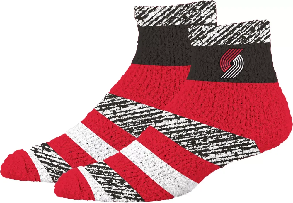 For Bare Feet Portland Trail Blazers Rainbow Cozy Socks