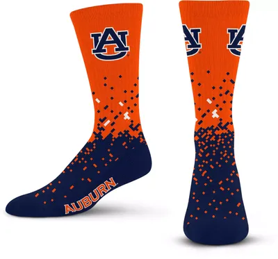 For Bare Feet Auburn Tigers Spray Zone Crew Socks