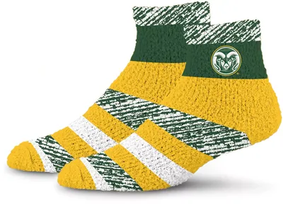 For Bare Feet Colorado State Rams Stripe Cozy Socks