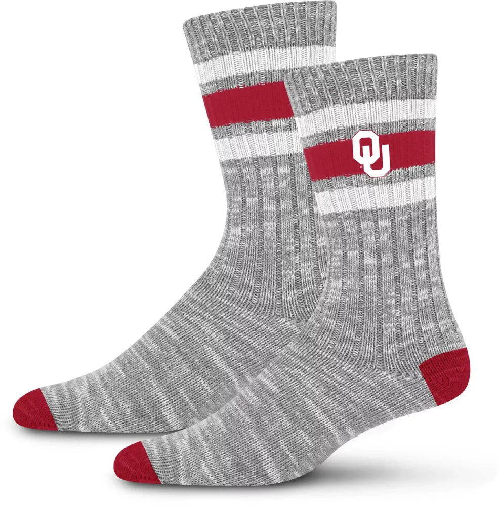 For Bare Feet Oklahoma Sooners Alpine Crew Socks