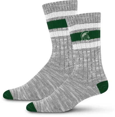 For Bare Feet Michigan State Spartans Alpine Crew Socks