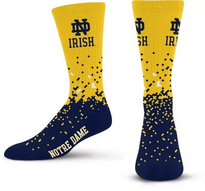 For Bare Feet Notre Dame Fighting Irish Spray Zone Crew Socks