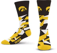 For Bare Feet Iowa Hawkeyes Shattered Camo Crew Socks