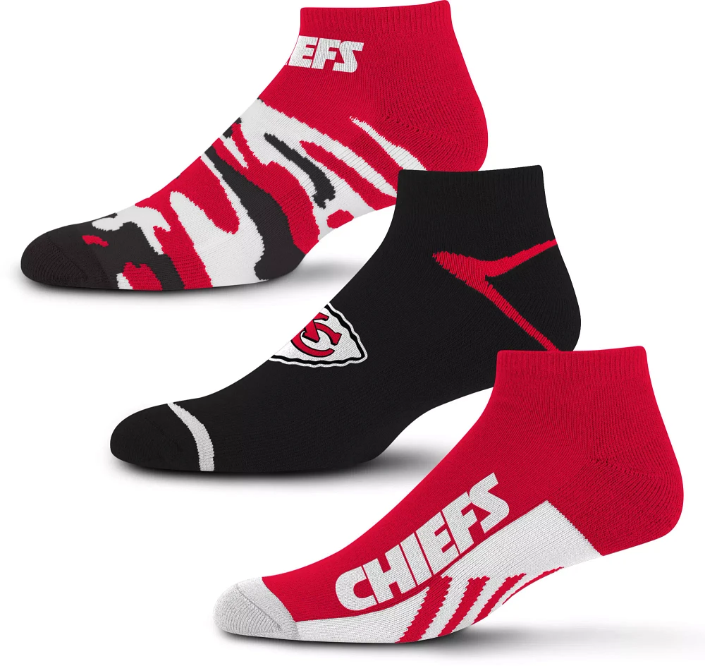 For Bare Feet Kansas City Chiefs 3-Pack Camo Socks