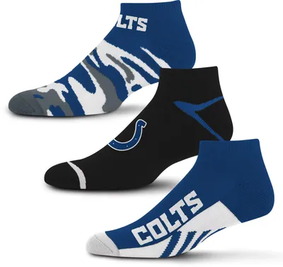 For Bare Feet Indianapolis Colts 3-Pack Camo Socks