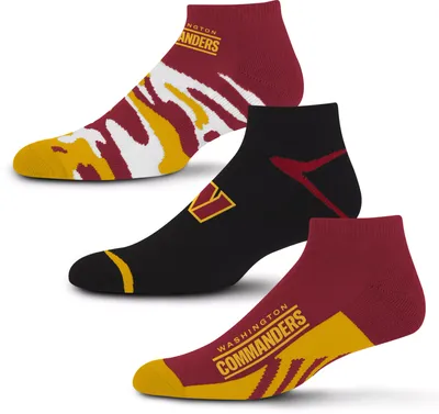 For Bare Feet Washington Commanders 3-Pack Camo Socks