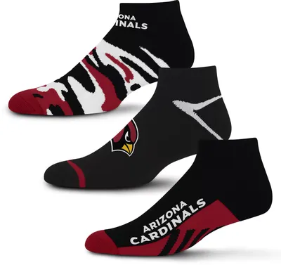 For Bare Feet Arizona Cardinals 3-Pack Camo Socks