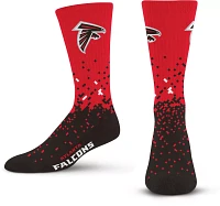 For Bare Feet Atlanta Falcons Spray Zone Socks