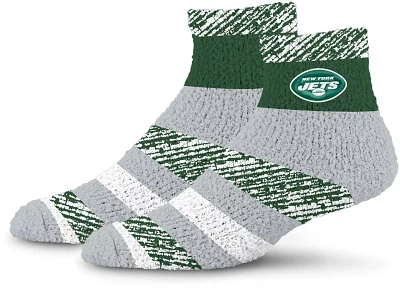 For Bare Feet New York Jets Rainbow Cozy Socks