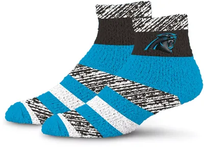 For Bare Feet Carolina Panthers Rainbow Cozy Socks