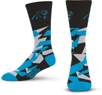 For Bare Feet Carolina Panthers Shattered Camo Socks