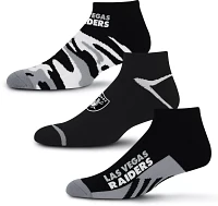 For Bare Feet Las Vegas Raiders 3-Pack Camo Socks