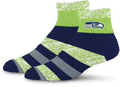 For Bare Feet Seattle Seahawks Rainbow Cozy Socks