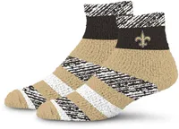 For Bare Feet New Orleans Saints Rainbow Cozy Socks