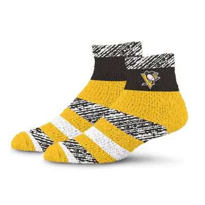 For Bare Feet Adult Pittsburgh Penguins Rainbow Cozy Socks