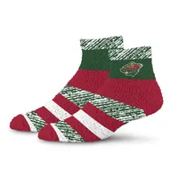 For Bare Feet Adult Minnesota Wild Rainbow Cozy Socks