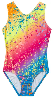 GK Elite Multicolor Splatter Tank Leotard