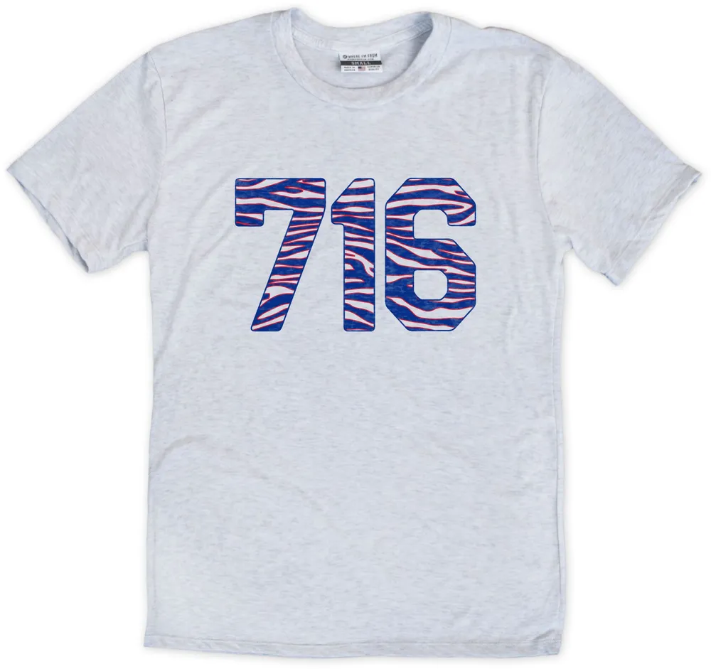 Where I'm From Buffalo 716 Zubaz T-Shirt