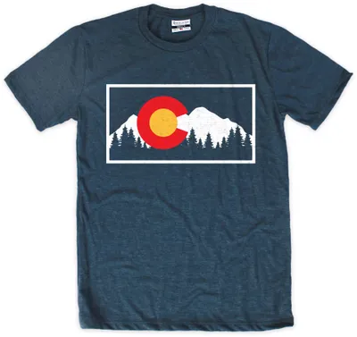 Where I'm From Colorado Flag Navy T-Shirt