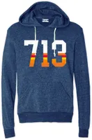 Where I'm From Adult Houston Navy 713 Rainbow Hoodie