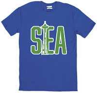 Where I'm From Seattle Blue Needle T-Shirt