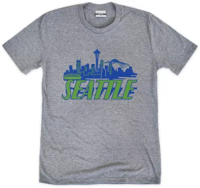 Where I'm From Seattle Grey Skyline  T-Shirt