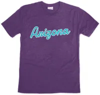 Where I'm From Arizona Purple City Script T-Shirt