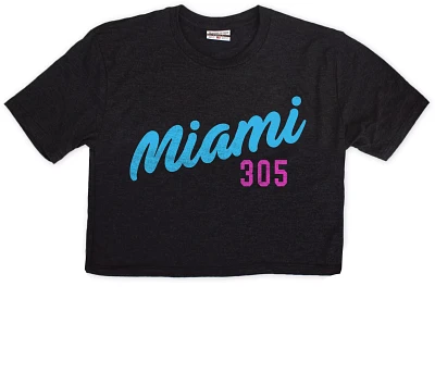 Where I'm From Women's Miami Black Script T-Shirt