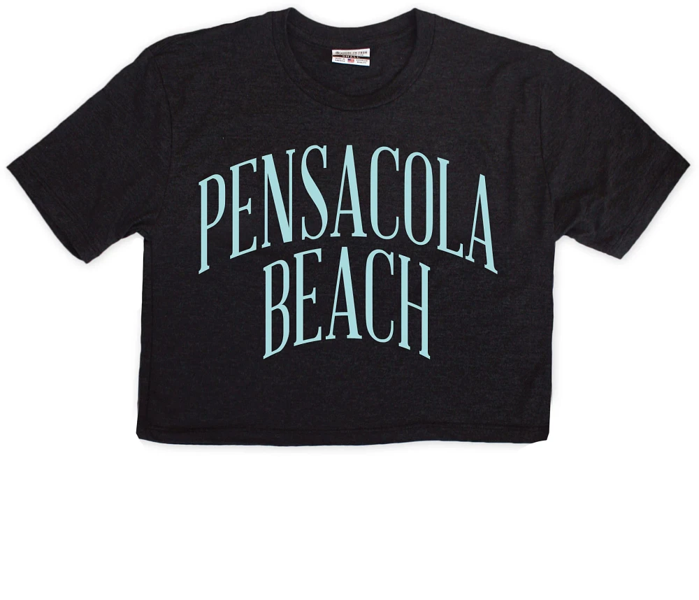 Where I'm From Women's Pensacola Beach City Arch Cropped T-Shirt