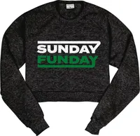 Where I'm From Women's Philadelphia Sunday Funday Cropped Fleece Crewneck