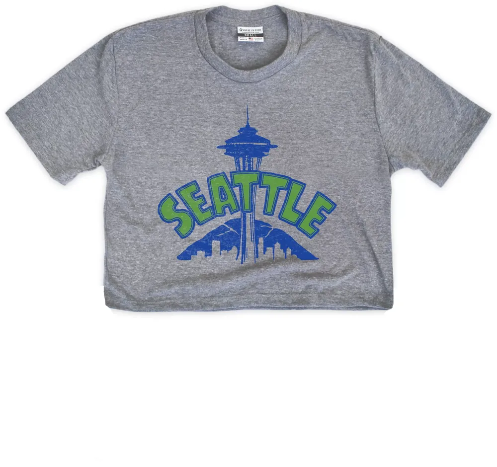 Where I'm From Women's Seattle Grey City Arch Cropped T-Shirt