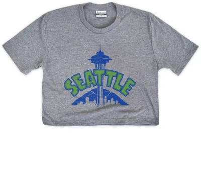 Where I'm From Women's Seattle Grey City Arch Cropped T-Shirt