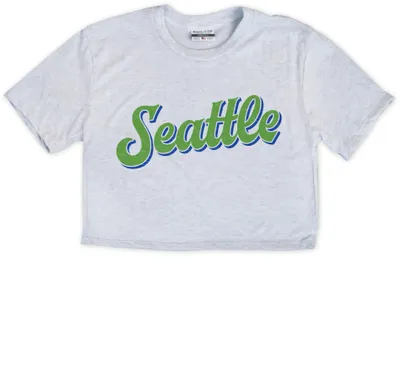 Where I'm From Women's Seattle Off-White City Arch Cropped T-Shirt