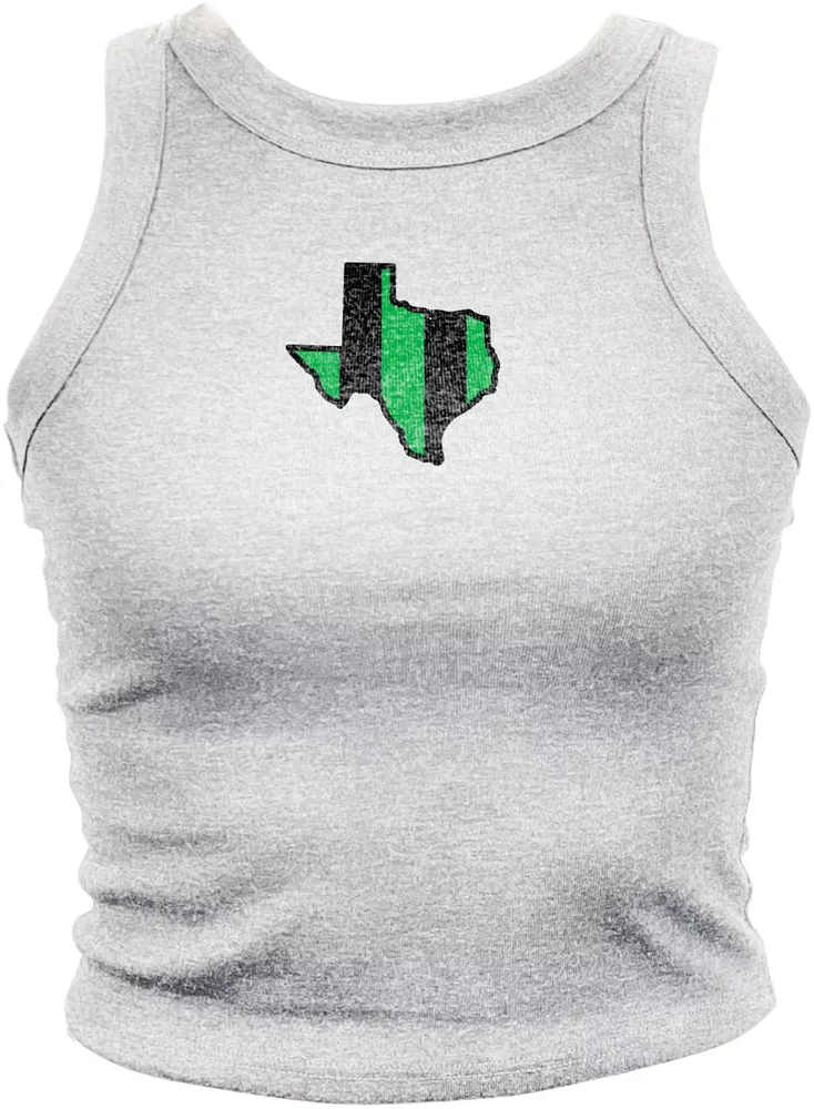 Where I'm From Adult Austin White State Stripe Tank Top