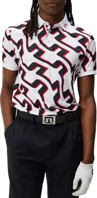 J.Lindeberg Men's Tour Tech Print Polo