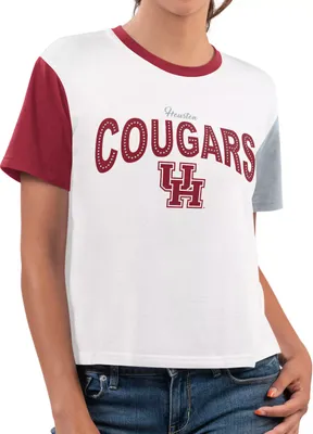 G-III for Her Women's Houston Cougars White Sprint T-Shirt
