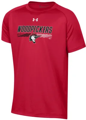 Under Armour Youth Fayetteville Woodpeckers Red Tech T-Shirt