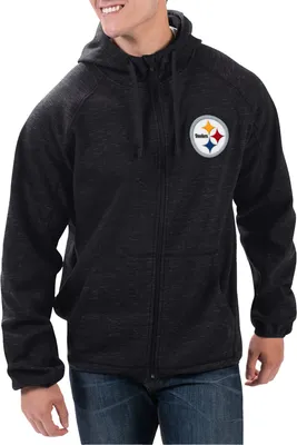 G-III Men's Pittsburgh Steelers Playmaker Black Full-Zip Jacket